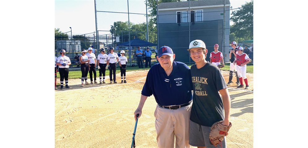 District Admin. Tom McCarville Throws Out First Pitch at NJ Junior Baseball Section 4 Tournament